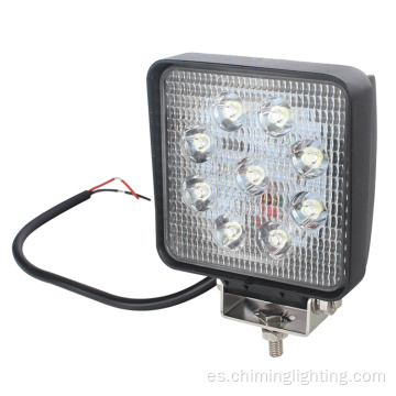 Lámpara antiniebla de inundación de 4,2 pulgadas 27 W Luz de trabajo de LED resistente al agua cuadrada 4x4 4 &#39;&#39; Luz de trabajo LED offroad